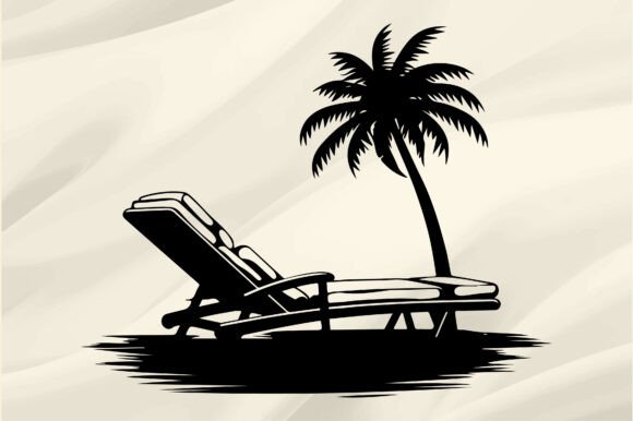 Beach Chair Silhouette Vector: A Designer's Review
