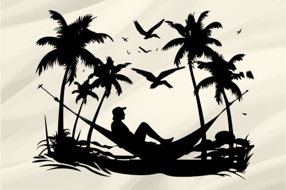 Beach Hammock Silhouette: A Designer's Review