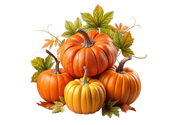 PNG Orange Pumpkins Isolated Background Review