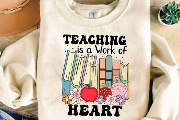 Review: Teaching is a Work of Heart PNG Design