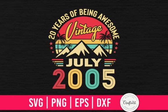 Review: Vintage 2005 July 20th Birthday Design