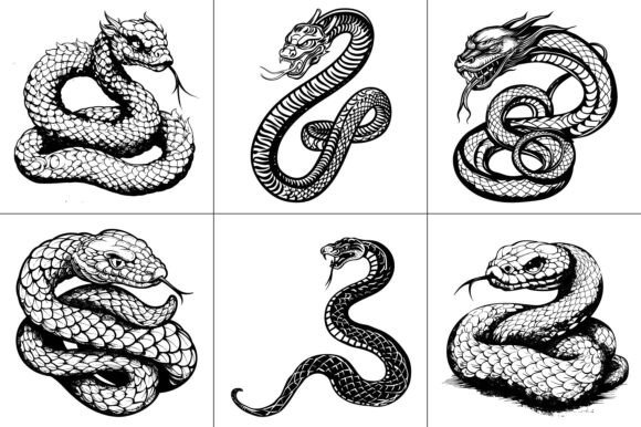 Reviewing the Snake Lunar New Year Vector Graphic for Embroidery
