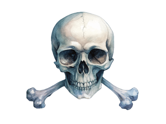 Skull and Crossbone Watercolor PNG: A Designer's Review