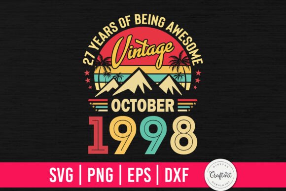 Vintage 1998 October 27th Birthday: A Designer's Review